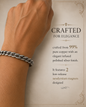 Magnificent White Copper Magnetic Therapy Bracelet