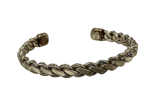 Magnificent White Copper Magnetic Therapy Bracelet