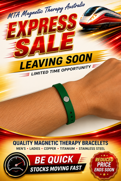 Sports Silicone Wristband with Negative Ion Technology Red