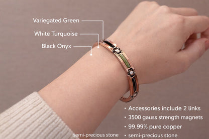 Active Ladies Magnetic Therapy Copper  Bracelet – High-Strength Magnets