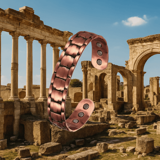 Men’s Antique Copper Magnetic Cuff Bracelet