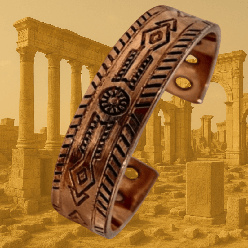 Copper Magnetic Cuff Bracelet – Old Charm Arrow Design