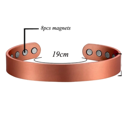 Wide Pure Copper Bio Magnetic Power Bracelet
