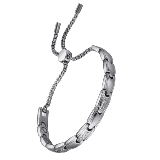 Magnetic Therapy Titanium & Cubic Zirconia Tennis Bracelet