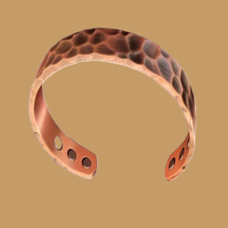Handcrafted Hammered Pure Copper Cuff Bracelet