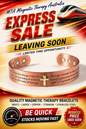 Pure Copper Cuff Bracelet, Symbolising the Crass,Unity & Faith