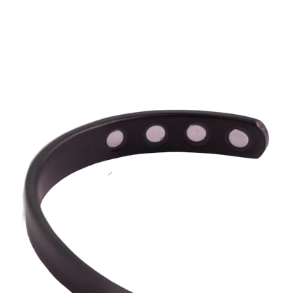 Black Strip Titanium Magnetic Sports Wrist Band
