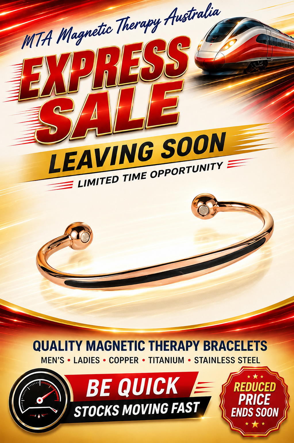 Sports Copper Magnetic Cuff Bracelet- Green