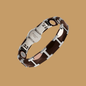 Chocolate Colored Ceramic Magnetic Therapy Bracelet