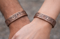 Pure Copper Silver Grey 6 Magnetic Therapy Bracelet Wellbeing + Prosperity