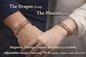 Magnetic Therapy Copper Bracelet – Dragon & Phoenix Design