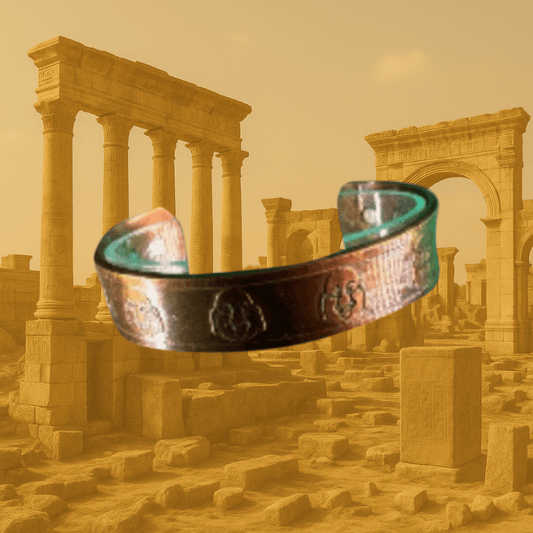 Buddha Copper Cuff Bracelet – Adjustable with Magnet
