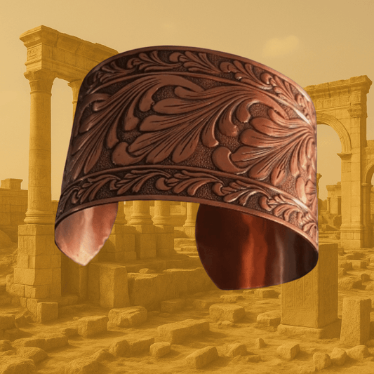 Vintage Copper Healing Cuff Bracelet