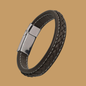 🎁 Premium Brown Leather with White Stitch Bracelet (100% off)