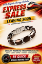 Chocolate Colored Ceramic Magnetic Therapy Bracelet