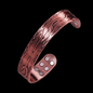 Copper Serpent Magnetic Therapy Cuff Bracelet - 18 Power magnets