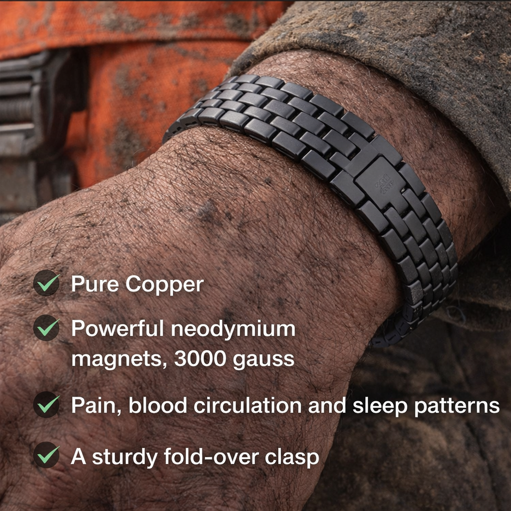 Copper Grounding Balance Magnetic Bracelet – Triple Strength Magnets