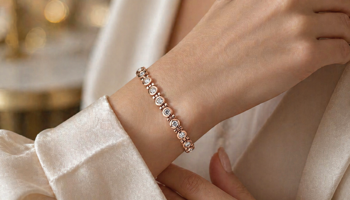 Classic Pure Copper Magnetic Therapy Fashion Health Bracelet