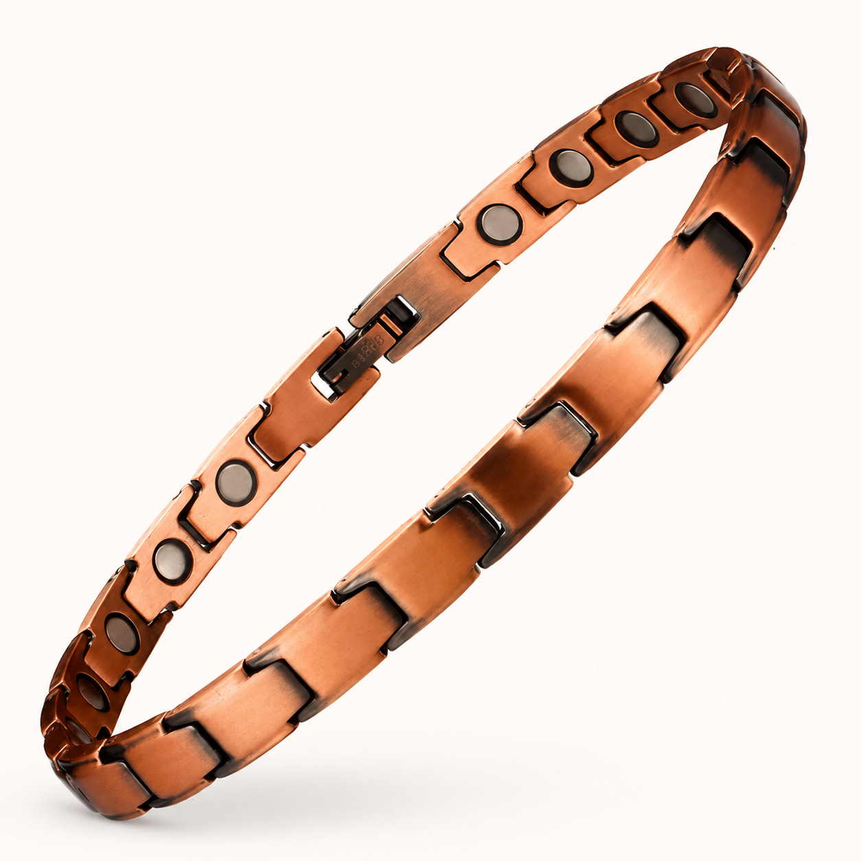 Pure Copper Magnetic Therapy Anklet - Classic Link Design
