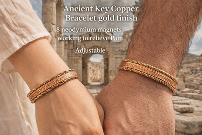 Pure Copper Magnetic Therapy Bracelet - 8 Magnets Balance & Energy