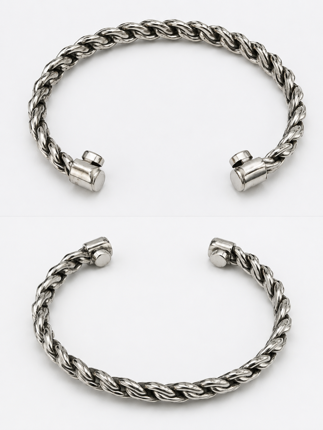 Magnificent White Copper Magnetic Therapy Bracelet