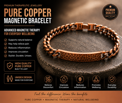 Pure Copper Magnetic Bracelet – Premium Unisex Design