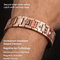 Men’s Copper Magnetic Bracelet Advanced 4 in 1 Elements Proven Formula  Secure snap-close safety catch with locking clasp
