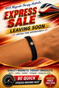 Sports Silicone Wristband with Negative Ion Technology Red