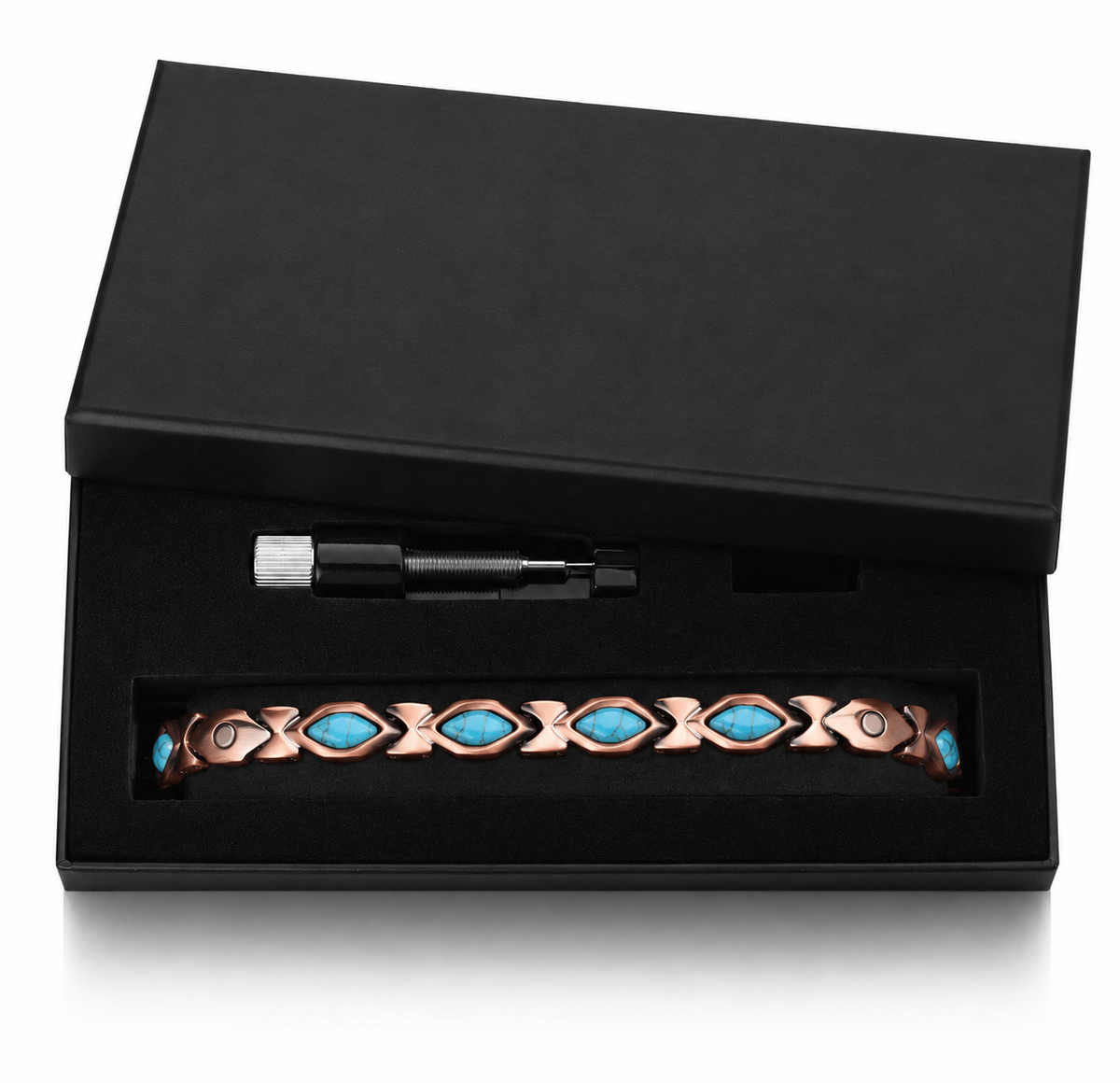Turquoise Pure Copper 4-in-1 Wellness Anklet