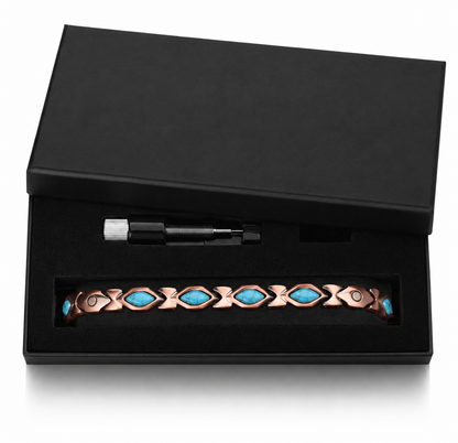 Turquoise Pure Copper 4-in-1 Wellness Anklet