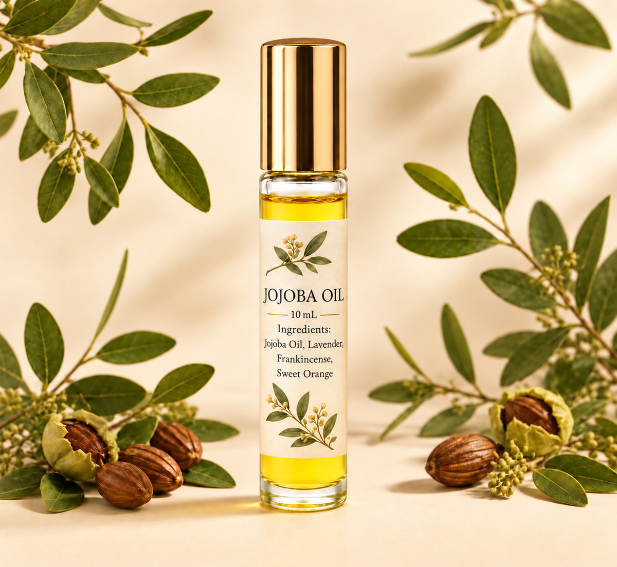 10 mL Massage Oil Blend - Jojoba Oil, Lavender, Frankincense & Sweet Orange