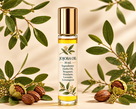 10 mL Massage Oil Blend - Jojoba Oil, Bergamot, Mandarin & Lemongrass