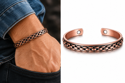 🎁 Pure Copper Therapy Magnetic Bracelet - Chain Link Design - Suit small Wrist (100% off)