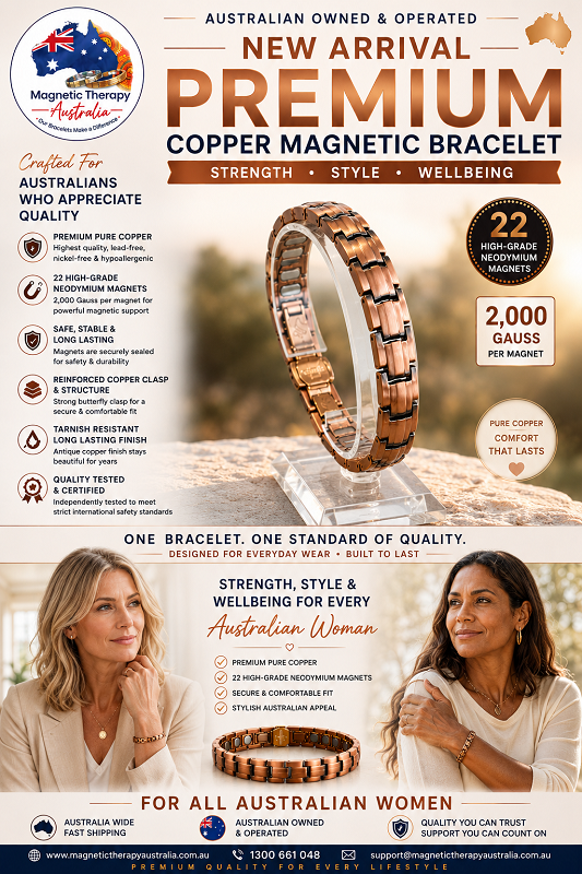Premium Pure Copper Magnetic Therapy Bracelet 22-piece magnets