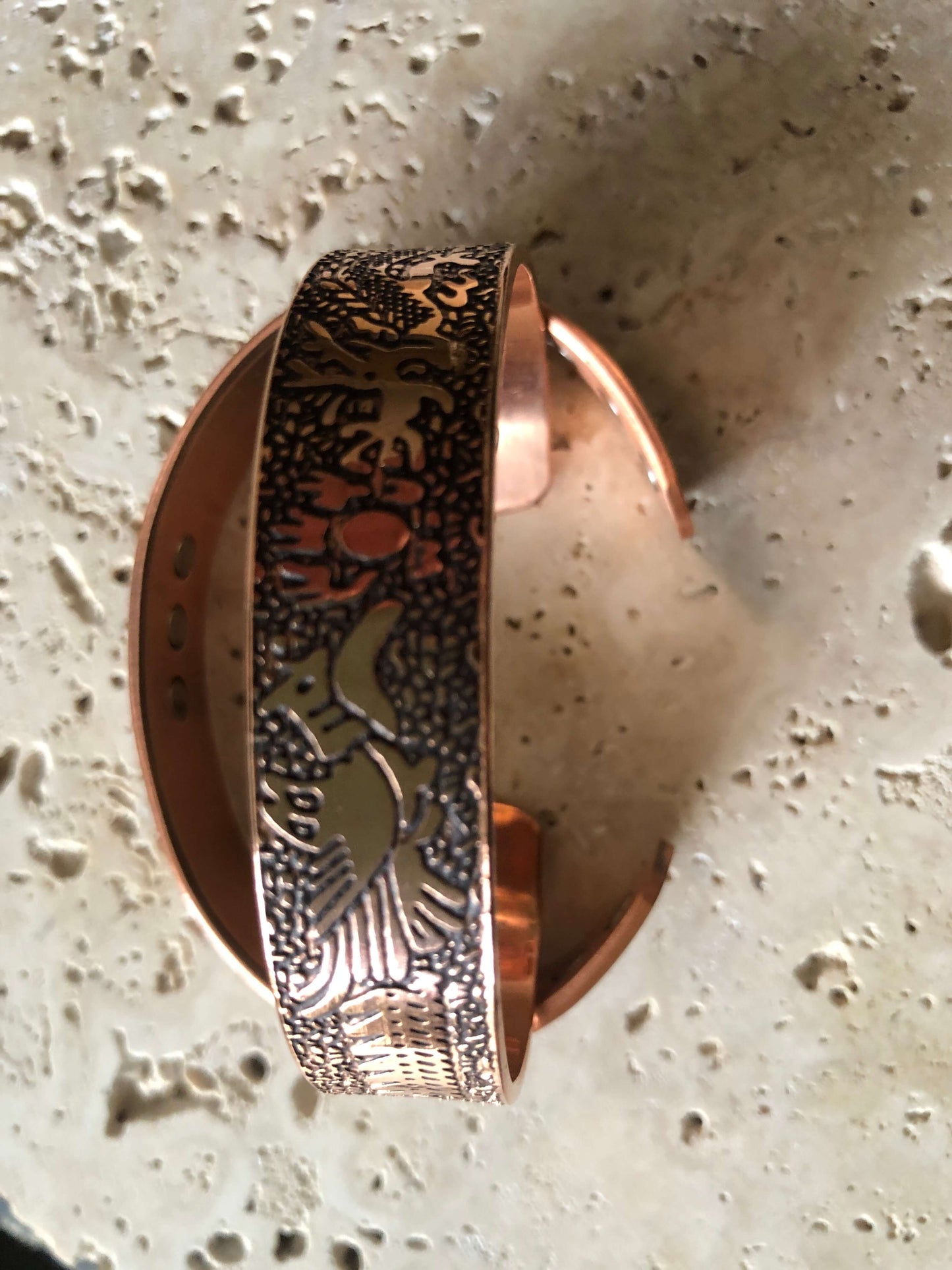 Dragon & Phoenix Magnetic Therapy Copper Cuff