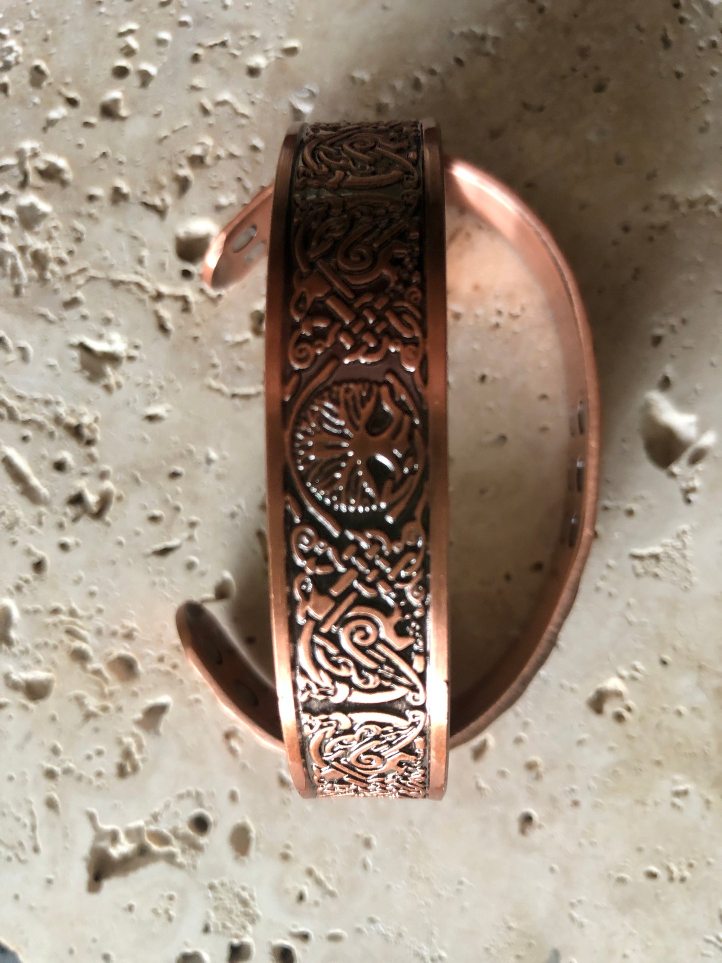 Tree of Life with Phoenix Copper Cuff