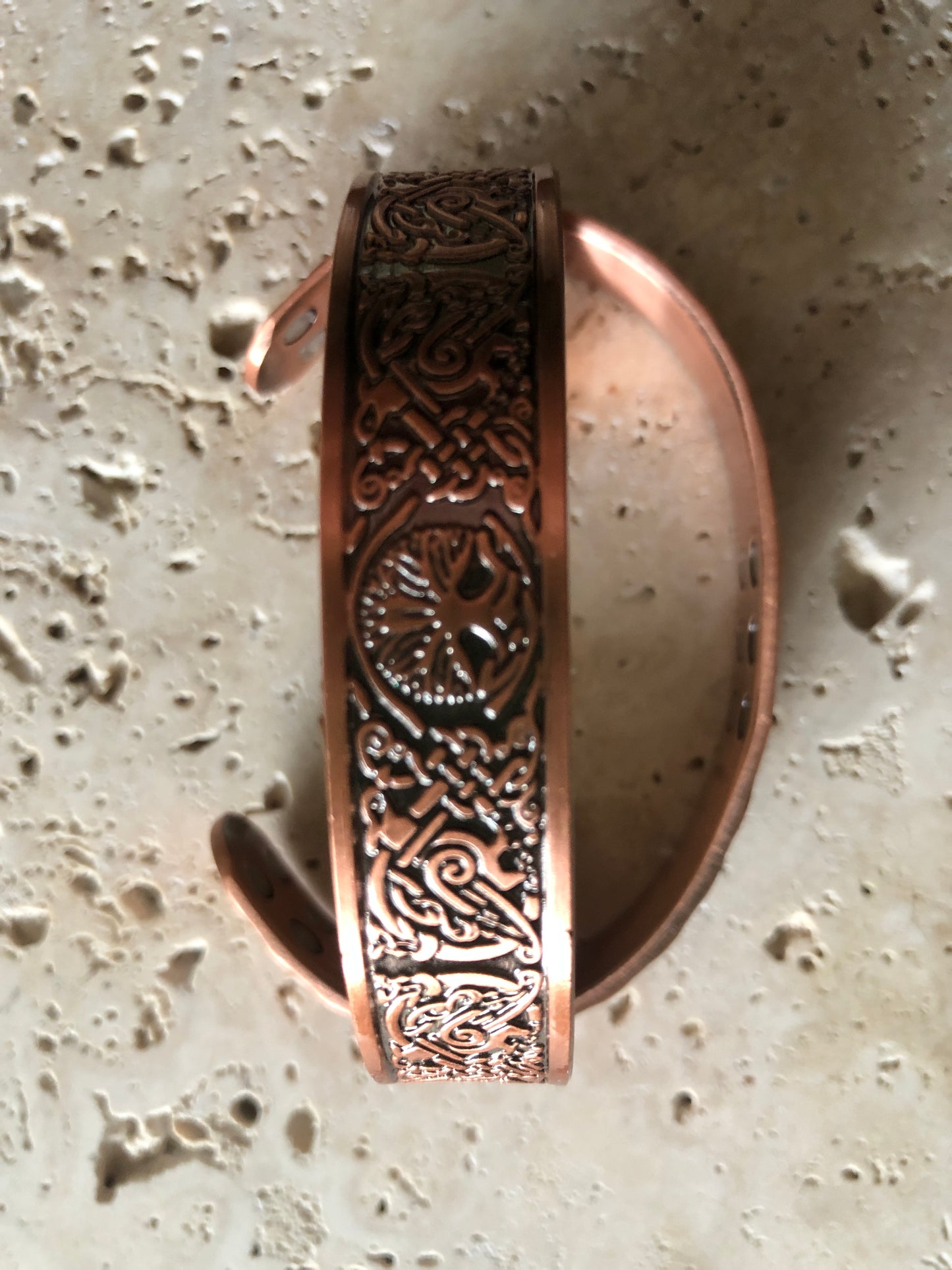 Tree of Life with Phoenix Copper Cuff