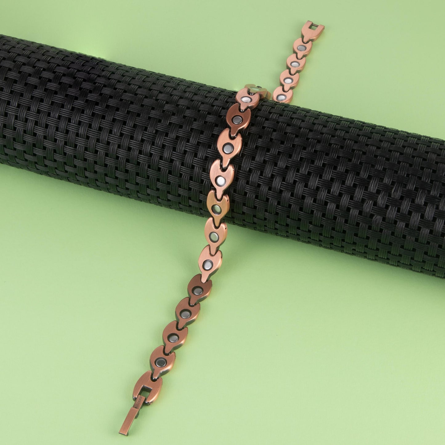 Sleek Connecting Heart 99.9% Pure Copper Magnetic Bracelet or Anklet