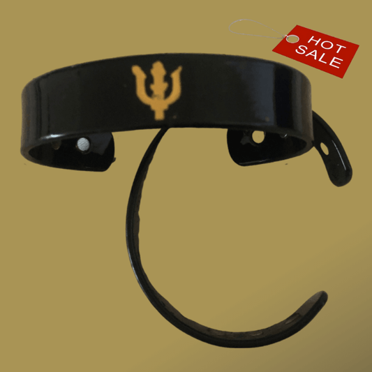 The Trident’s Cuff Black Copper Bracelet