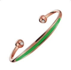 Sports Copper Magnetic Cuff Bracelet- Black
