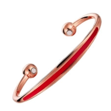 Sports Copper Magnetic Cuff Bracelet- Black