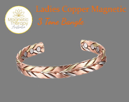 Magnetic Therapy Copper 3 Tone bangle