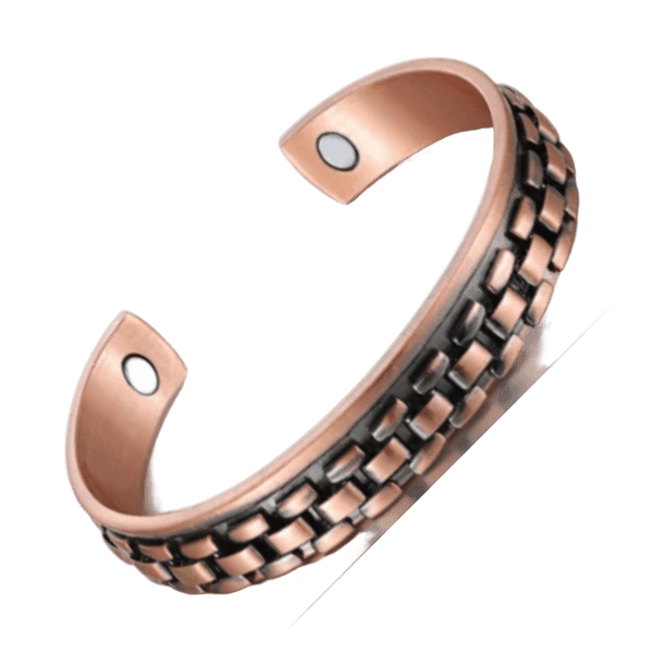 Men's Copper Magnetic Therapy Cuff Bracelet