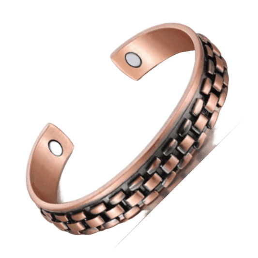 Men's Copper Magnetic Therapy Cuff Bracelet