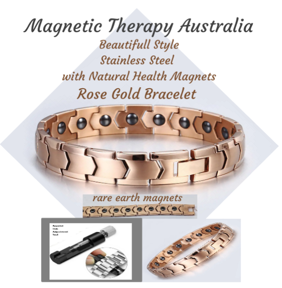 Magnetic Therapy Women’s Rose Gold Bracelet