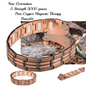 Next Generation 5 Strength (5000 gauss) Magnetic Copper Bracelet