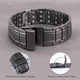 Men's Triple Strength Advanced Rare Earth Magnetic Bracelet, Grey