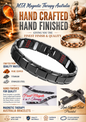 Premium Stainless Steel 4 in 1 Magnetic Therapy Bracelet - Black