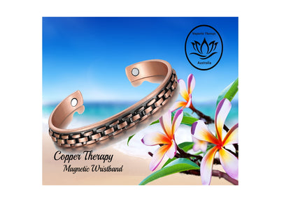 Pure Copper Therapy Magnetic Bracelet - Chain Link Design - Suit small Wrist