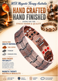 Beaten Copper Wide Band 3 Strength 4 in 1 Magnetic Bracelet